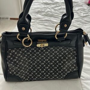 Danbury Mint Black LW Leather Handbag